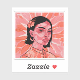 ボホモダンミニマフェミニンリズムiPhoneケース シール