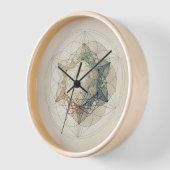 ボホモダンミニマリスト聖幾何学 壁時計 (傾斜)