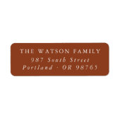 ボホモダンミニマルラストレッド ラベル (正面)