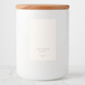 ボホモダンミニマル結婚リストのワインボトル戻る フードラベル (正面)