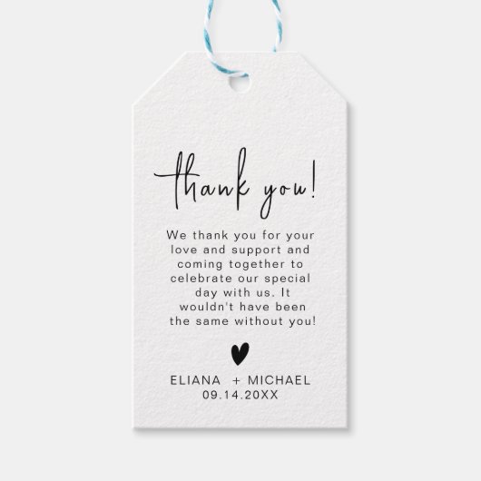 ボホモダンミニマル1歳の誕生日 ギフトタグ (正面)