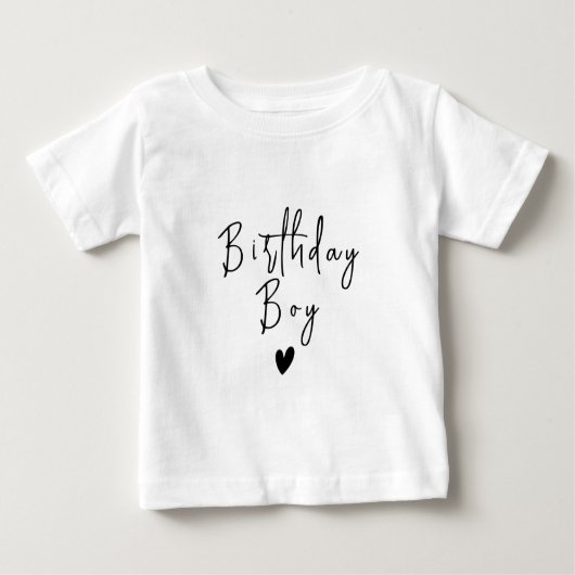 ボホモダンミニマル1歳の誕生日 ベビーTシャツ (正面)