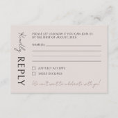 ボホモダンミニマ結婚リスト 出欠カード (正面)