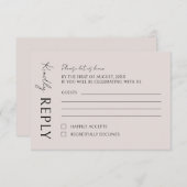 ボホモダンミニマ結婚リスト 出欠カード (正面/裏面)