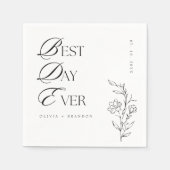 ボホモダンミ最高のマリストの結婚日 スタンダードカクテルナプキン (正面)