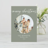 ボホモダンメリークリスマスラウンド写真 シーズンカード (スタンド正面)