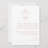 ボホモダンモノグラム |写真結婚に感謝 サンキューカード (裏面)