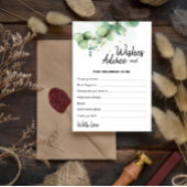 ボホモダンユーカリ結婚スの願いアドバイスカード