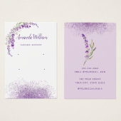 ボホモダンラベンダーフローライヤリング表示カード (正面&裏面)