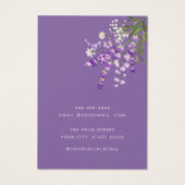 ボホモダンラベンダーフローライヤリング表示カード (裏面)