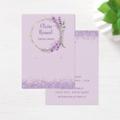 ボホモダンラベンダーフローライヤリング表示カード (デスク)