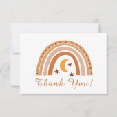 ボホモダンレインボーありがとうノートカード ノートカード (正面)