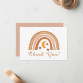 ボホモダンレインボーありがとうノートカード ノートカード (正面/裏面インサイチュ)