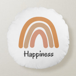 ボホモダンレインボータイポグラフィ ラウンドクッション