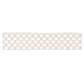 ボホモダンレインボーテーブルランナー – 水彩アース ショートテーブルランナー (横)