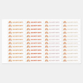 ボホモダンレインボーパーソナライズされたネームスクール ラベル (シート)