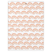 ボホモダンレインボーパーソナライズされたバインダーカスタム クリップボード (裏面)