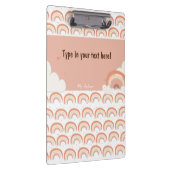 ボホモダンレインボーパーソナライズされたバインダーカスタム クリップボード (右)