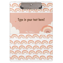 ボホモダンレインボーパーソナライズされたバインダーカスタム クリップボード