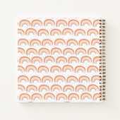 ボホモダンレインボーパーソナライズされたバインダーカスタム ノートブック (裏面)