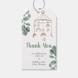 ボホモダンレインボーベビーシャワー ギフトタグ