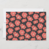 ボホモダンレエレガントドフローラ結婚ズ 招待状 (裏面)