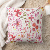 ボホモダンワイルドフラワーウォーター色装飾用クッション クッション (ブランケット)