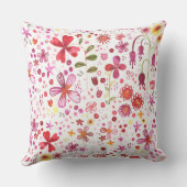 ボホモダンワイルドフラワーウォーター色装飾用クッション クッション (裏面)