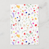 ボホモダンワイルドフラワーズ大学卒業基金 エンクロージャーカード (裏面)