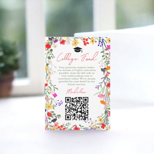 ボホモダンワイルドフラワーズ大学卒業基金 エンクロージャーカード