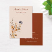 ボホモダンワイルドフラワーフローライヤリング表示カード (デスク)