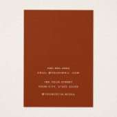 ボホモダンワイルドフラワーフローライヤリング表示カード (裏面)