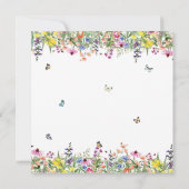 ボホモダンワイルドフラワーフローラブライダルシャワー 招待状 (裏面)