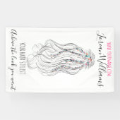 ボホモダンワイルドフラワーブライダル美容師フローラ 横断幕 (横)