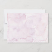 ボホモダンワイルドフラワー牧草地ベビーシャワー サンキューカード (裏面)