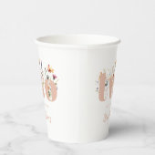 ボホモダンワイルドフラワー2回目の誕生日 紙コップ (右)