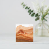 ボホモダンーテラ感謝していコッタお前の注文 スクエア名刺 (スタンド正面)