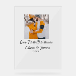 ボホモダンー私たちの初めてのクリスマスフォトカップル名 アクリルサイン