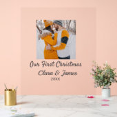 ボホモダンー私たちの初めてのクリスマスフォトカップル名 アクリルサイン (ウェディング)