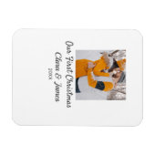 ボホモダンー私たちの初めてのクリスマスフォトカップル名 マグネット (横)