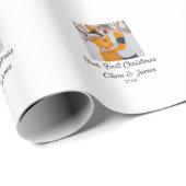 ボホモダンー私たちの初めてのクリスマスフォトカップル名 ラッピングペーパー (ロールコーナー)