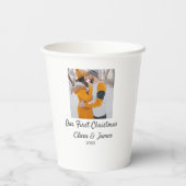 ボホモダンー私たちの初めてのクリスマスフォトカップル名 紙コップ (裏面)