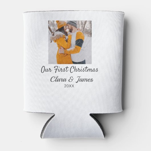ボホモダンー私たちの初めてのクリスマスフォトカップル名 缶クーラー (正面)