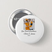 ボホモダンー私たちの初めてのクリスマスフォトカップル名 缶バッジ (正面&裏面)