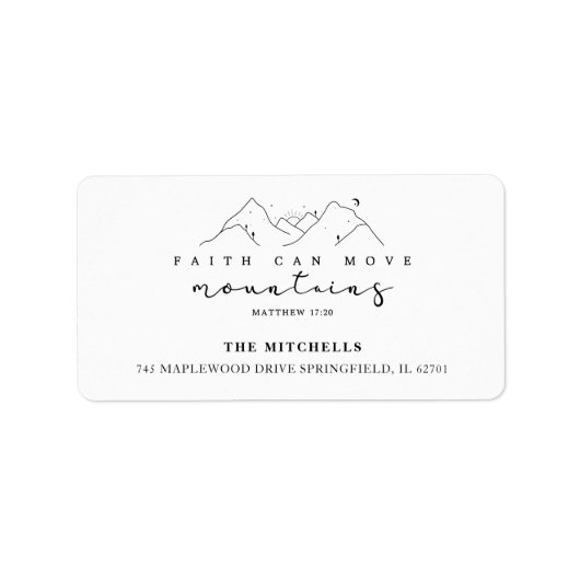 ボホモダン信仰が山の宗教のカスタム移動 ラベル (正面)