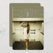 ボホモダン卒業サークル招待状 招待状 (正面/裏面)