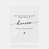 ボホモダン天国澄んアクリル結婚記念館 アクリルサイン (正面)