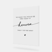 ボホモダン天国澄んアクリル結婚記念館 アクリルサイン (傾斜)