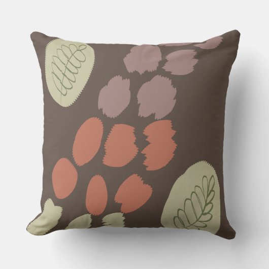 ボホモダン抽象芸術キリンオーガニックコラージュ クッション (正面)