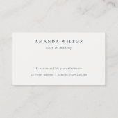 ボホモダン抽象芸術グリーンフローラ6パンチロイヤリティ 名刺 (裏面)